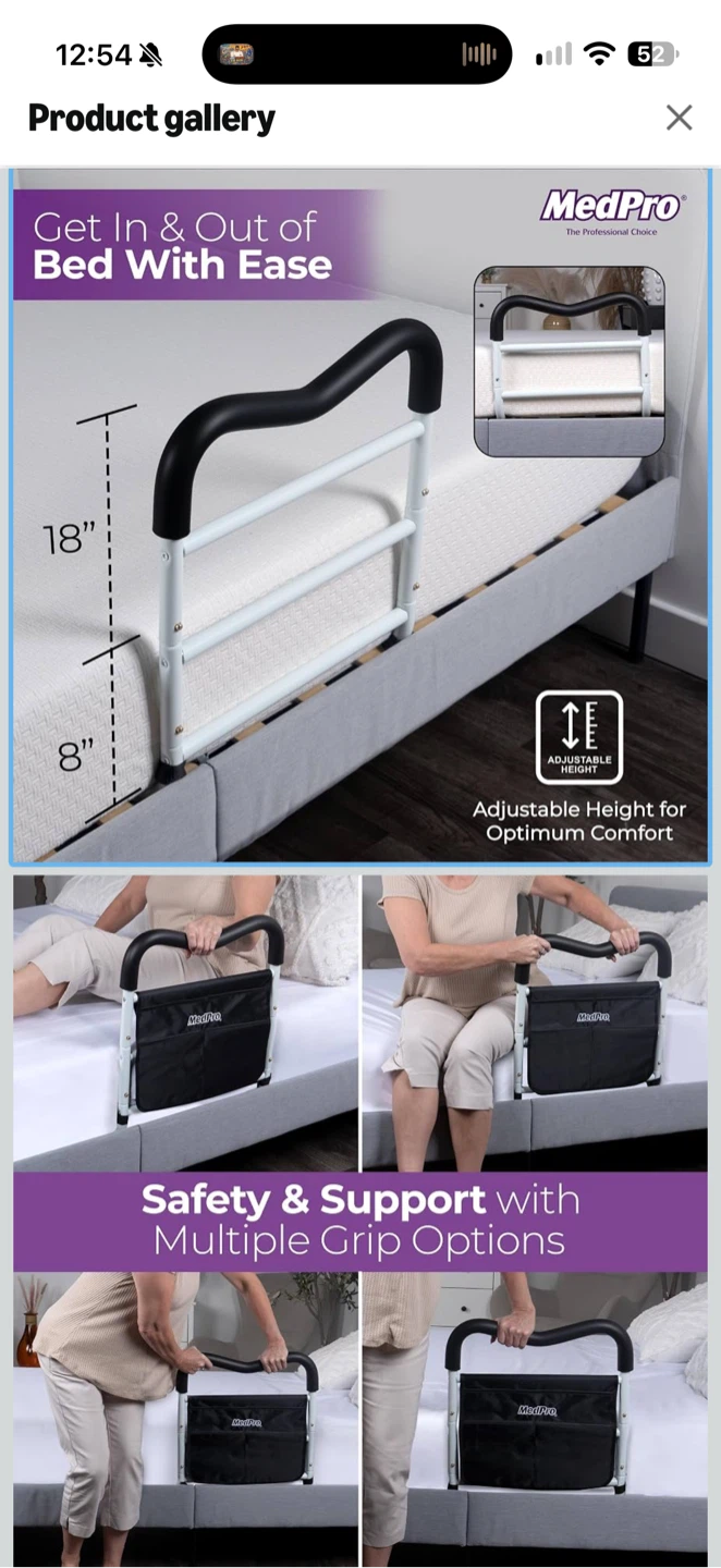 MedPro M Grip Bed Rail for Elderly Adults - photo 2