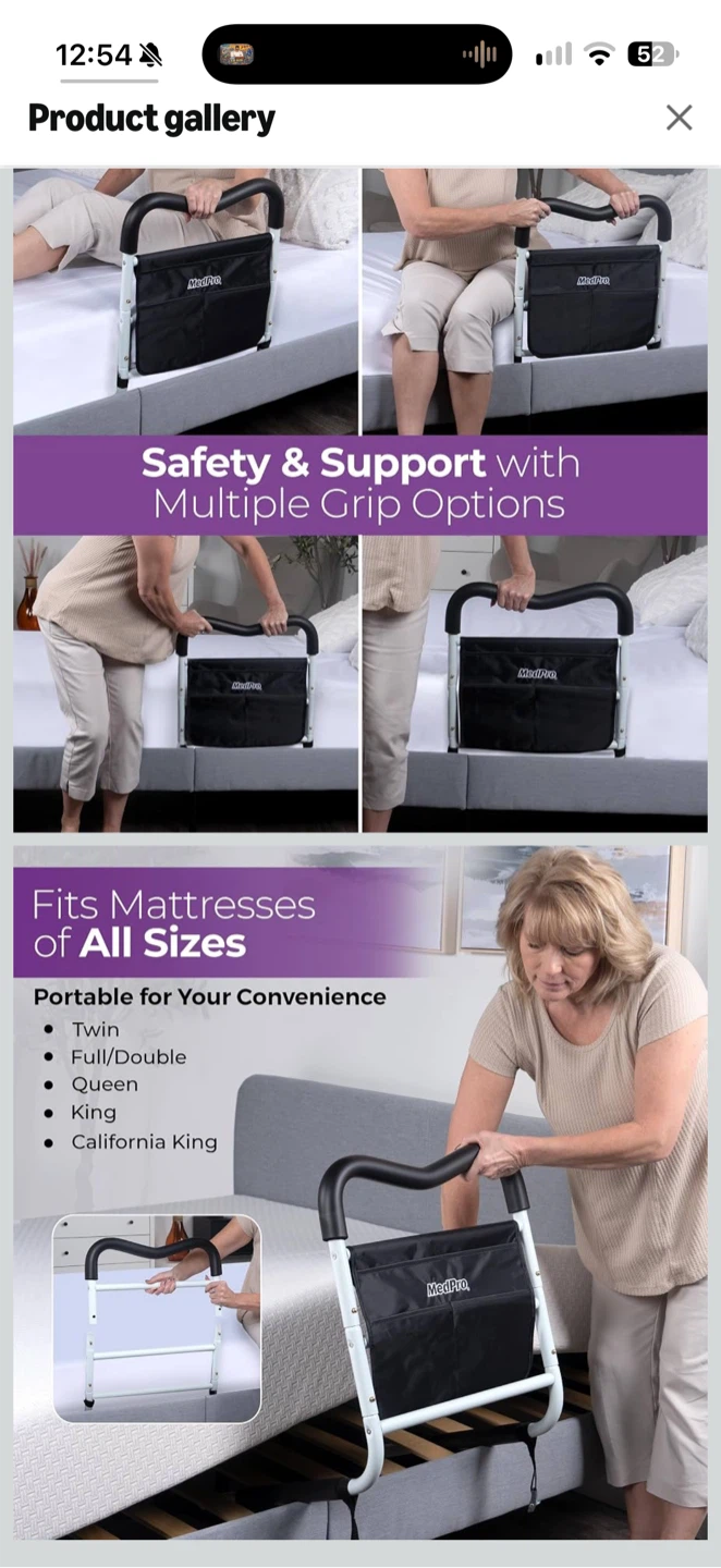 MedPro M Grip Bed Rail for Elderly Adults - photo 3