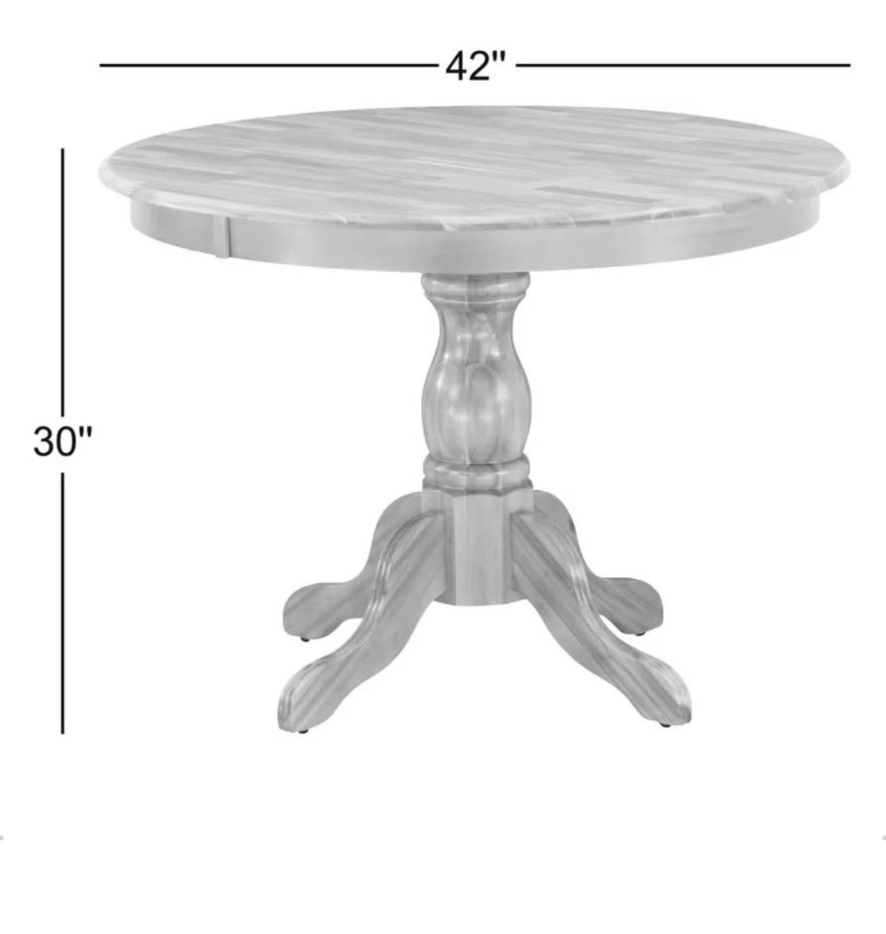 Round Pedestal Dining Table & 4 chairs - photo 3