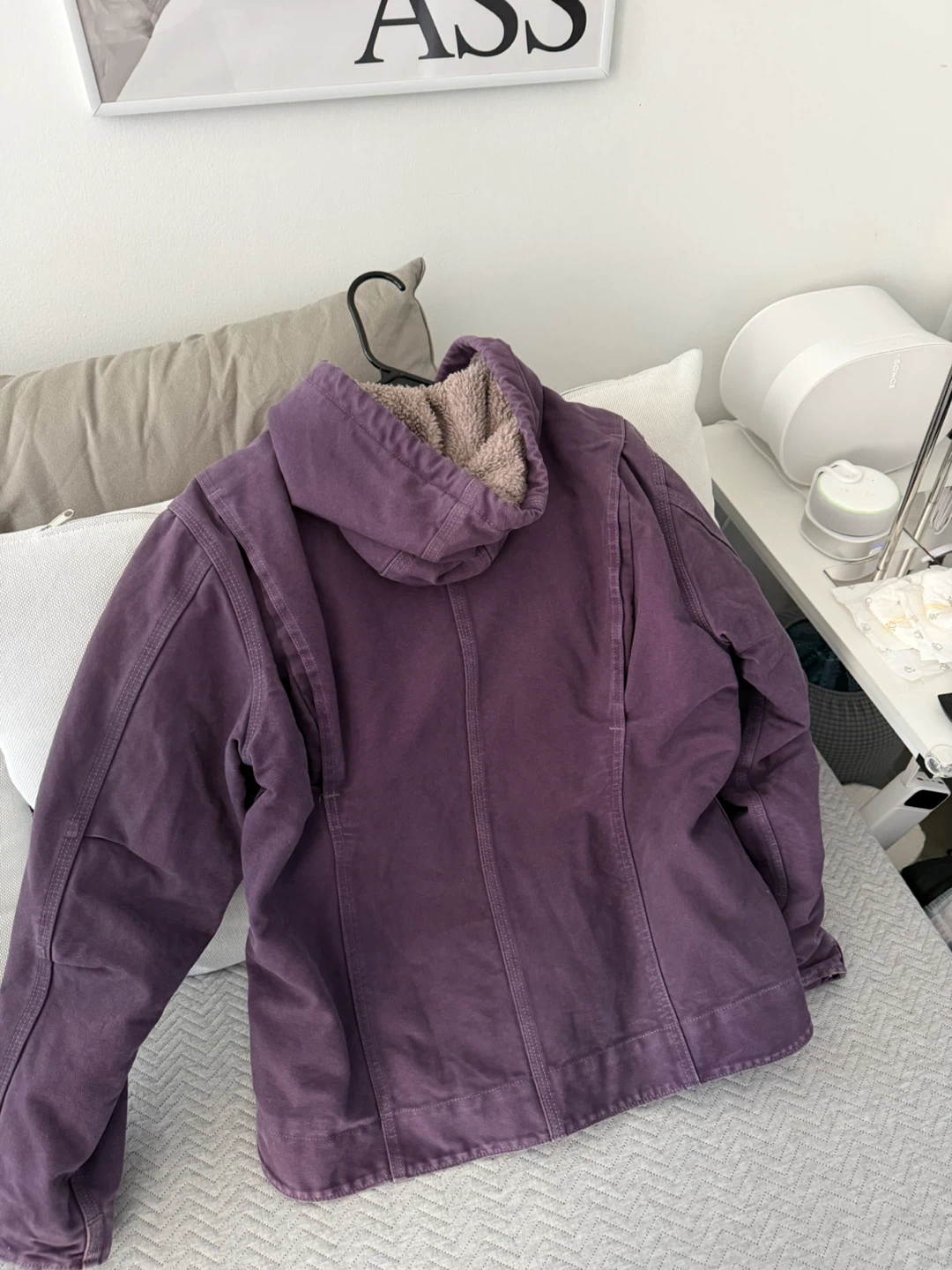 Carhartt Sherpa Lined Hooded Jacket - Purple - photo 2