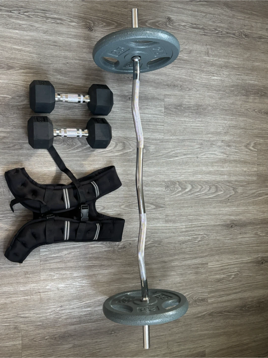 Weight Set with Barbell, Dumbbells, and Weight Vest - photo 2