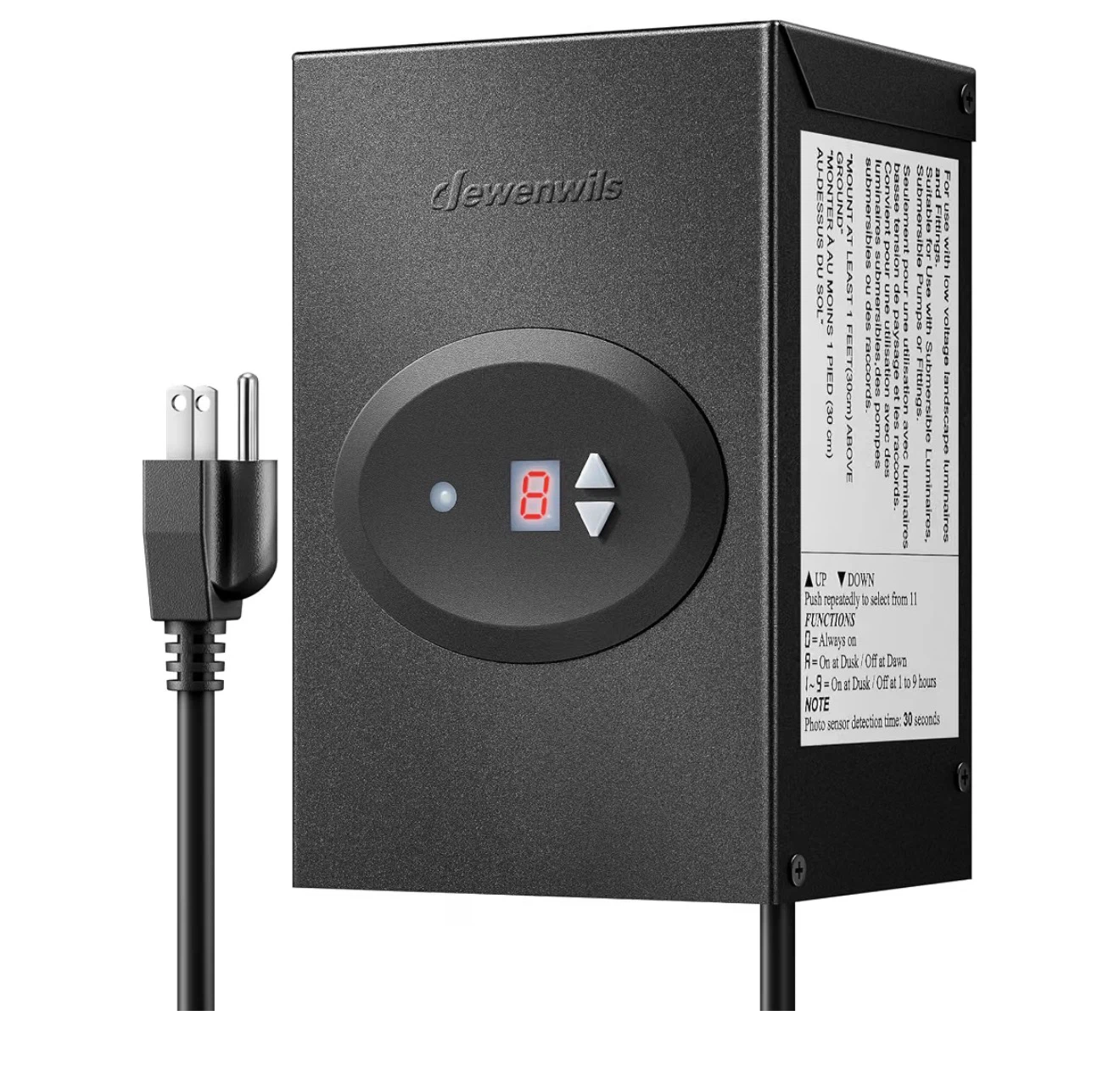 DEWENWILS Low Voltage Landscape Lighting Transformer 200W