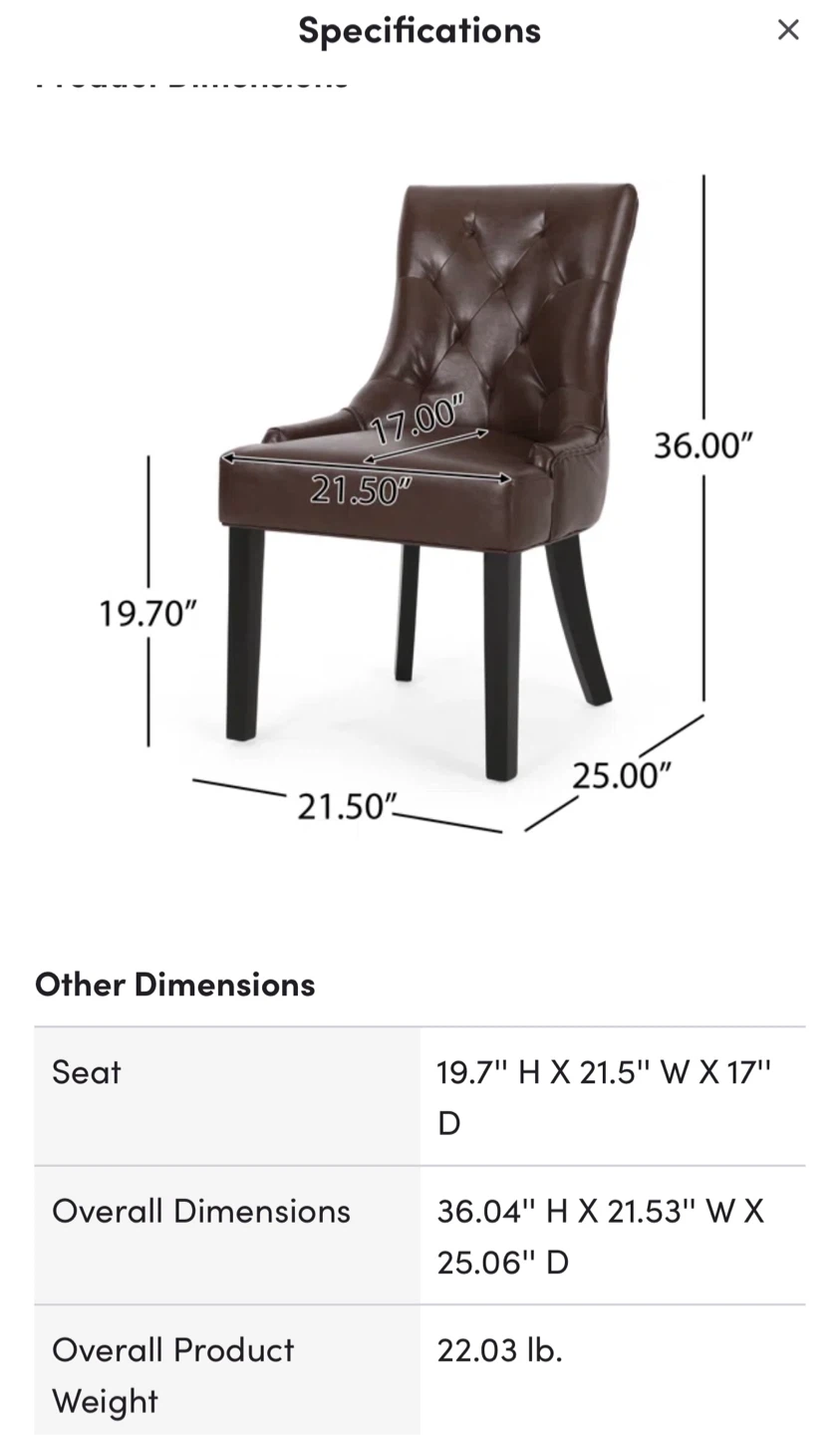 4 Brown Tufted Accent Chairs - photo 2