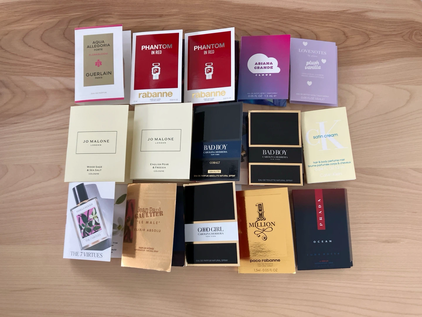 Assorted Designer Perfume Samples