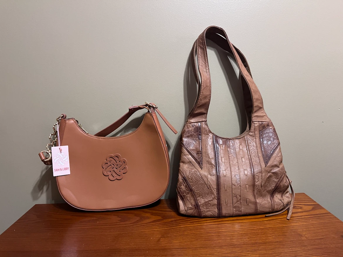 CABIN CREEK AND SAM & LIBBY TAB/TAUPE PURSES