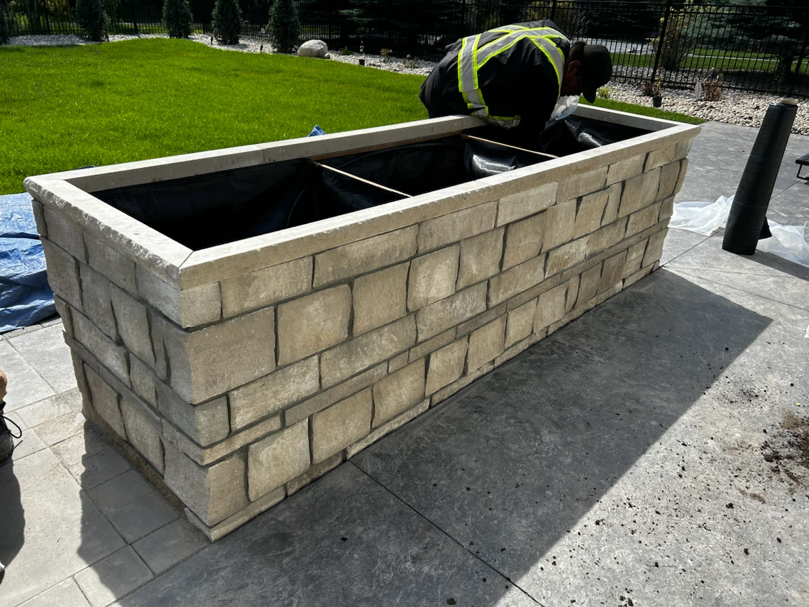 Stone Raised Planter Box - photo 3