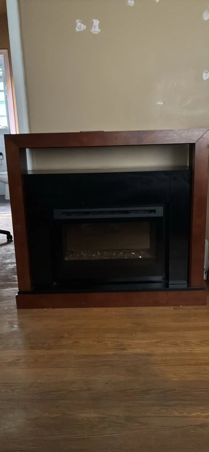 Electric Fireplace with Wood Trim - photo 2
