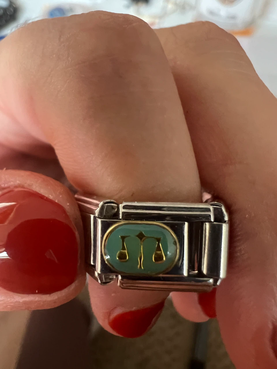 Vintage Y2K Italian Charm Bracelet - Libra Zodiac ♎ - photo 2