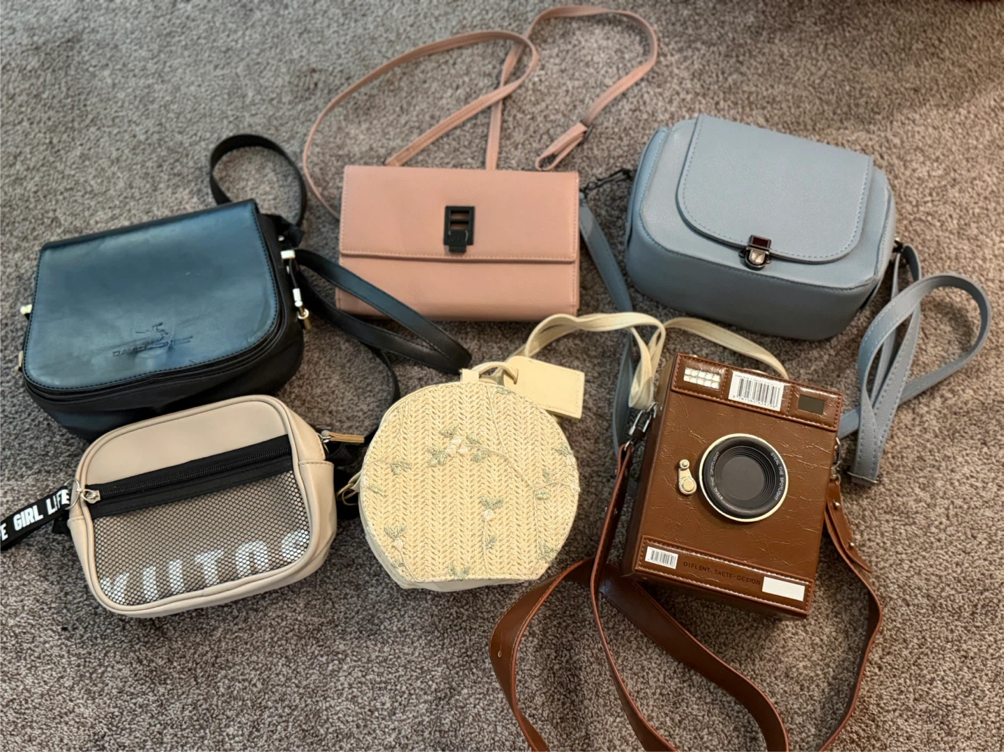 6 small shoulder bags in different colors - photo 2