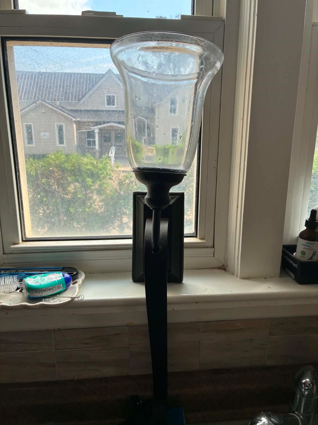 Set of 2 Black Wall Sconce Candle Holders - photo 2