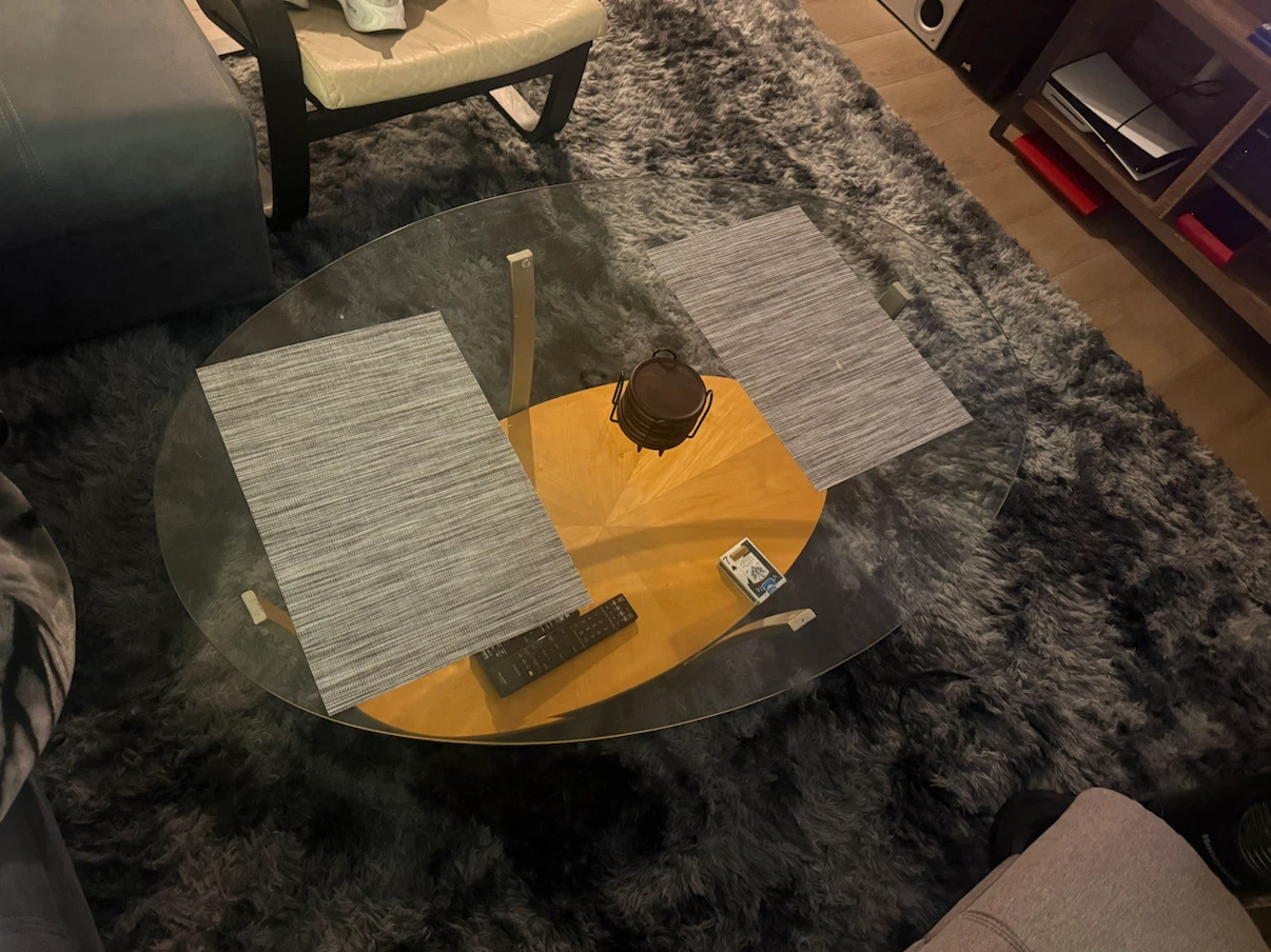 Glass Top Coffee Table and 2 Side Table Set