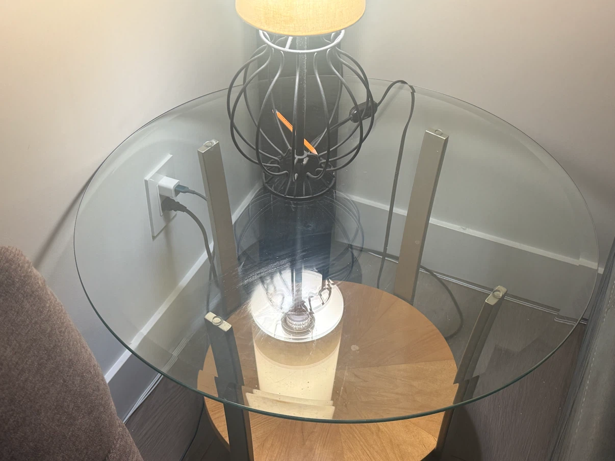 Glass Top Coffee Table and 2 Side Table Set - photo 2