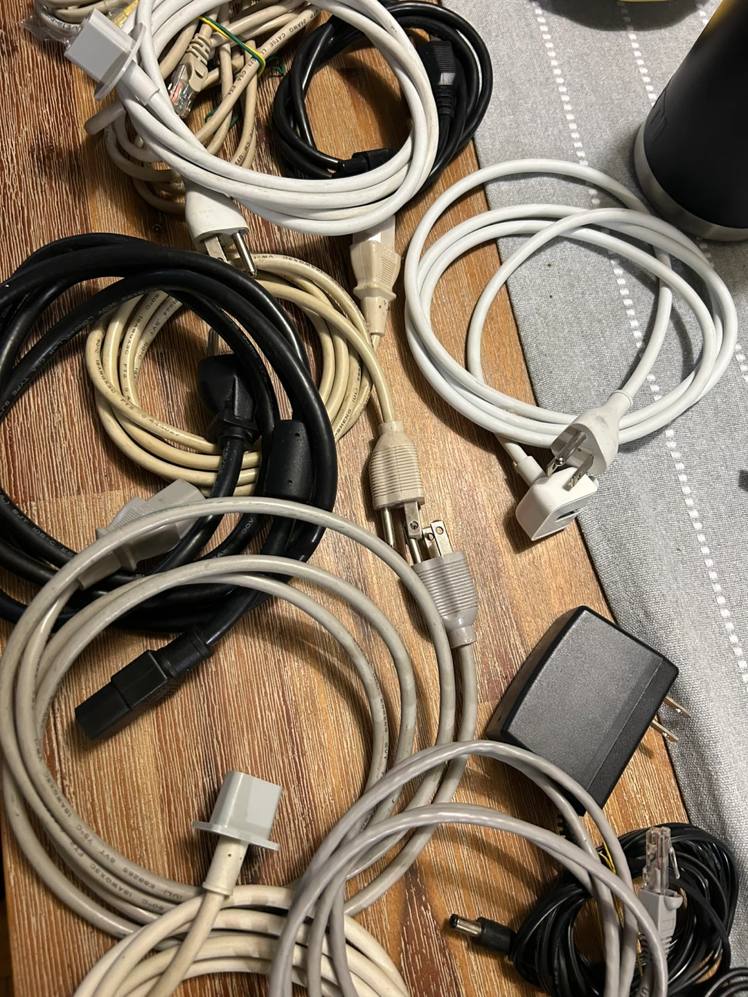 Assorted Power Cords and Network Cables - photo 3
