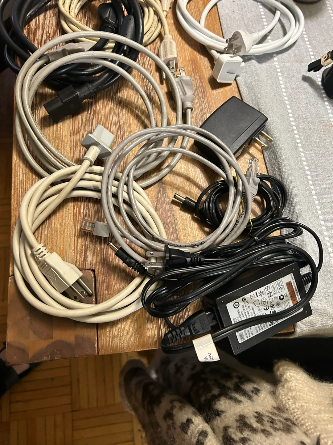 Assorted Power Cords and Network Cables - photo 4
