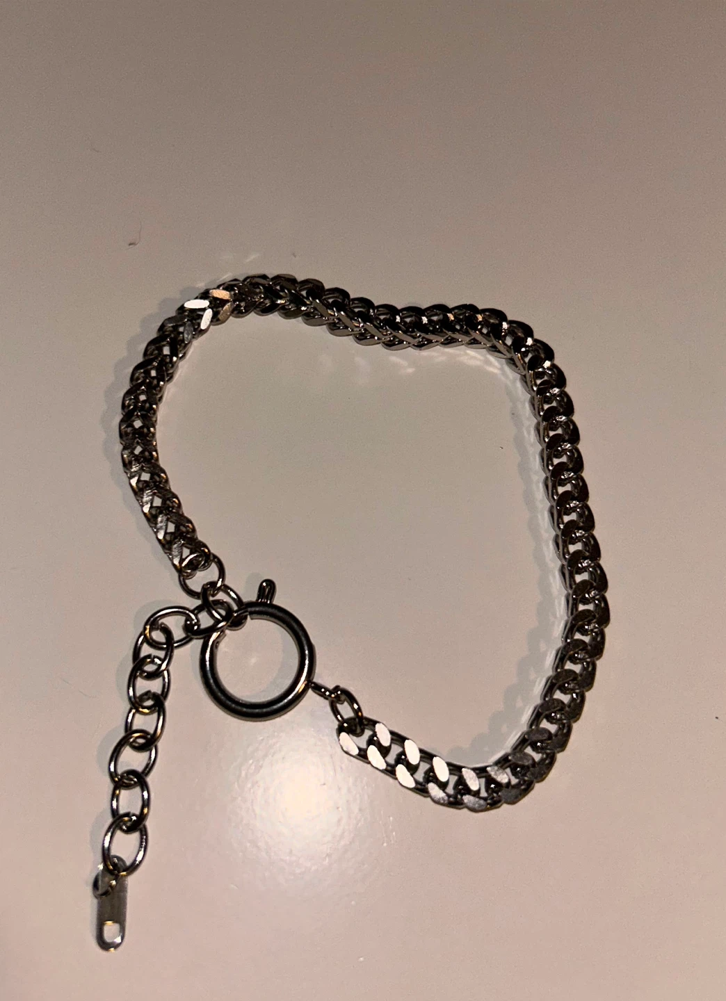Silver Chain Bracelet with Extender - photo 2