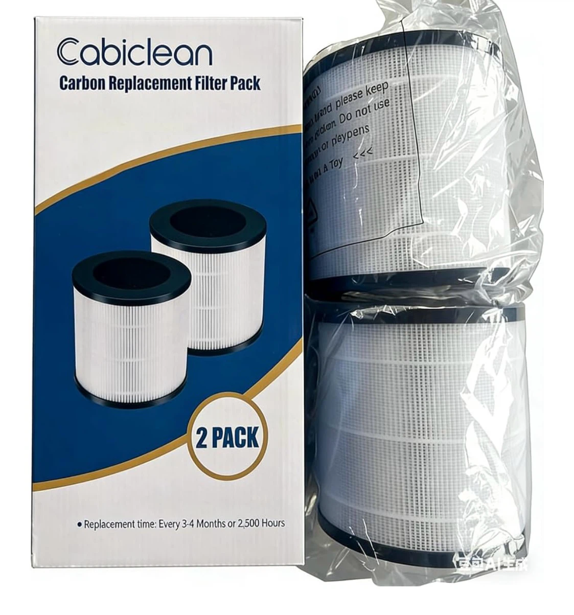 Cabiclean Carbon Replacement Filter Pack - 2 Pack