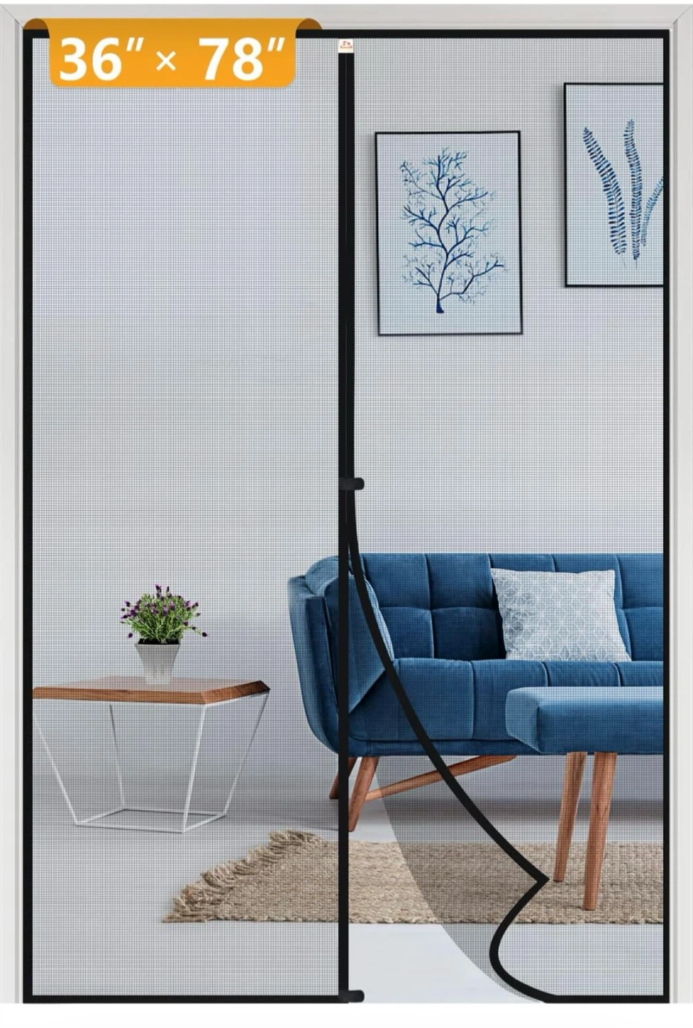 YOTACHE Magnetic Screen Door 36" x 78"