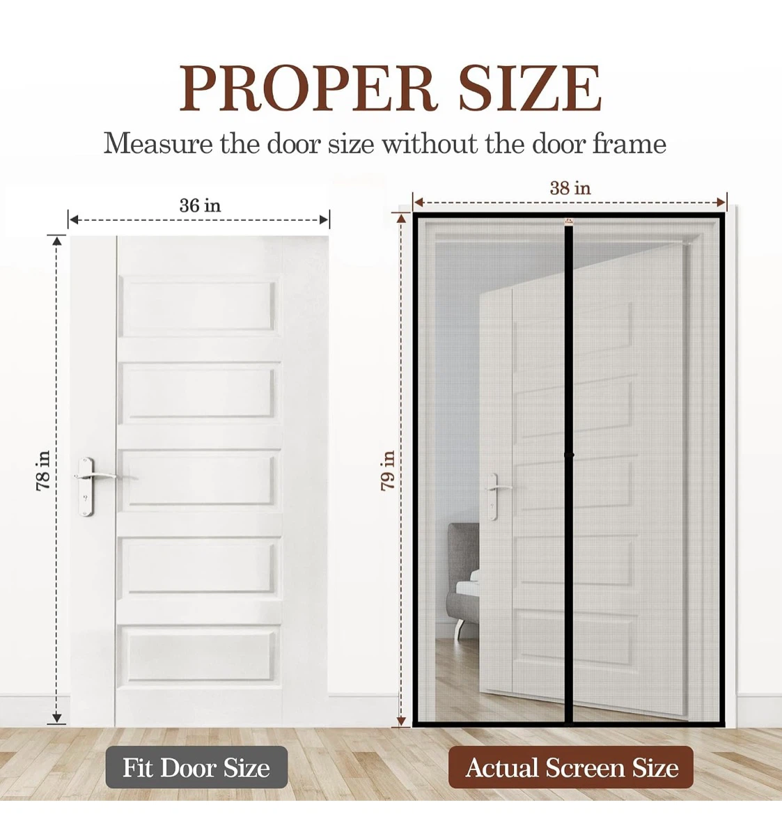 YOTACHE Magnetic Screen Door 36" x 78" - photo 2