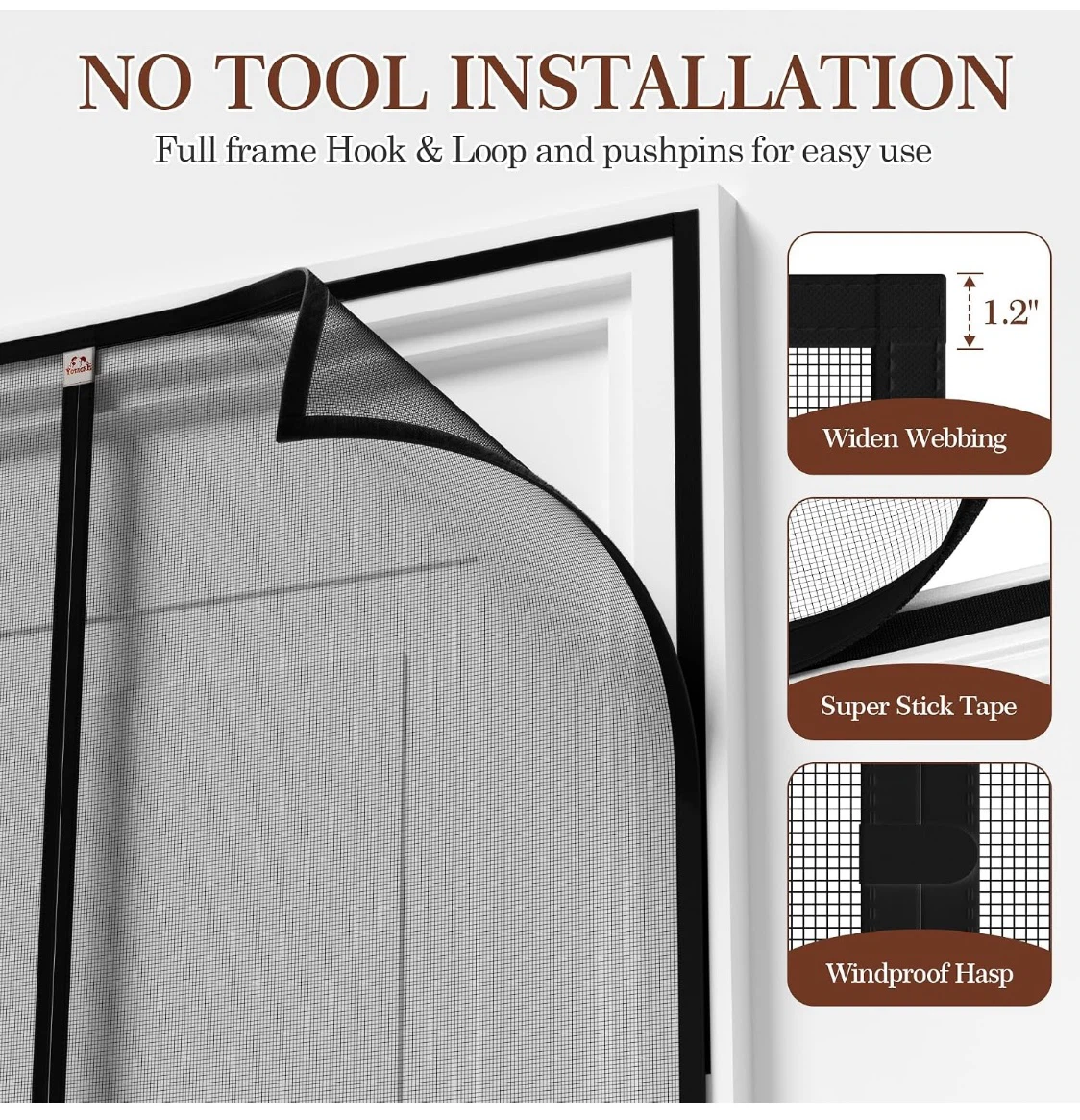 YOTACHE Magnetic Screen Door 36" x 78" - photo 5