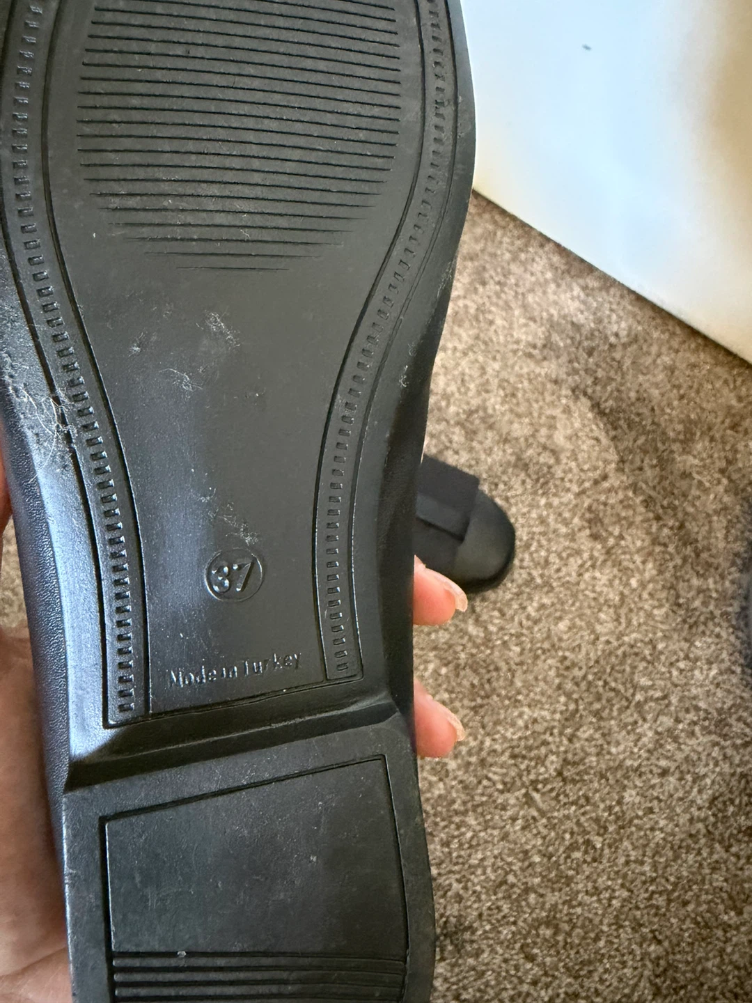 Black Ballet Flats with Bow Size 37 - photo 2