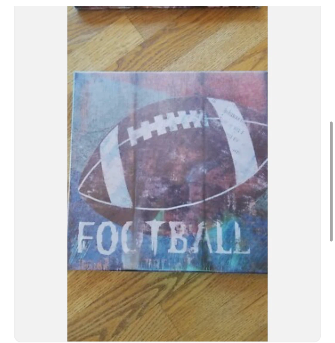 Natural Art Soccer Football Baseball Basketball Canvas Set - photo 2