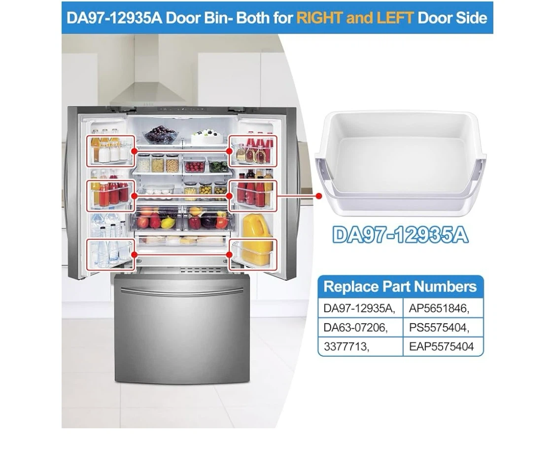 DA97-12935A Refrigerator Door Bin - photo 4