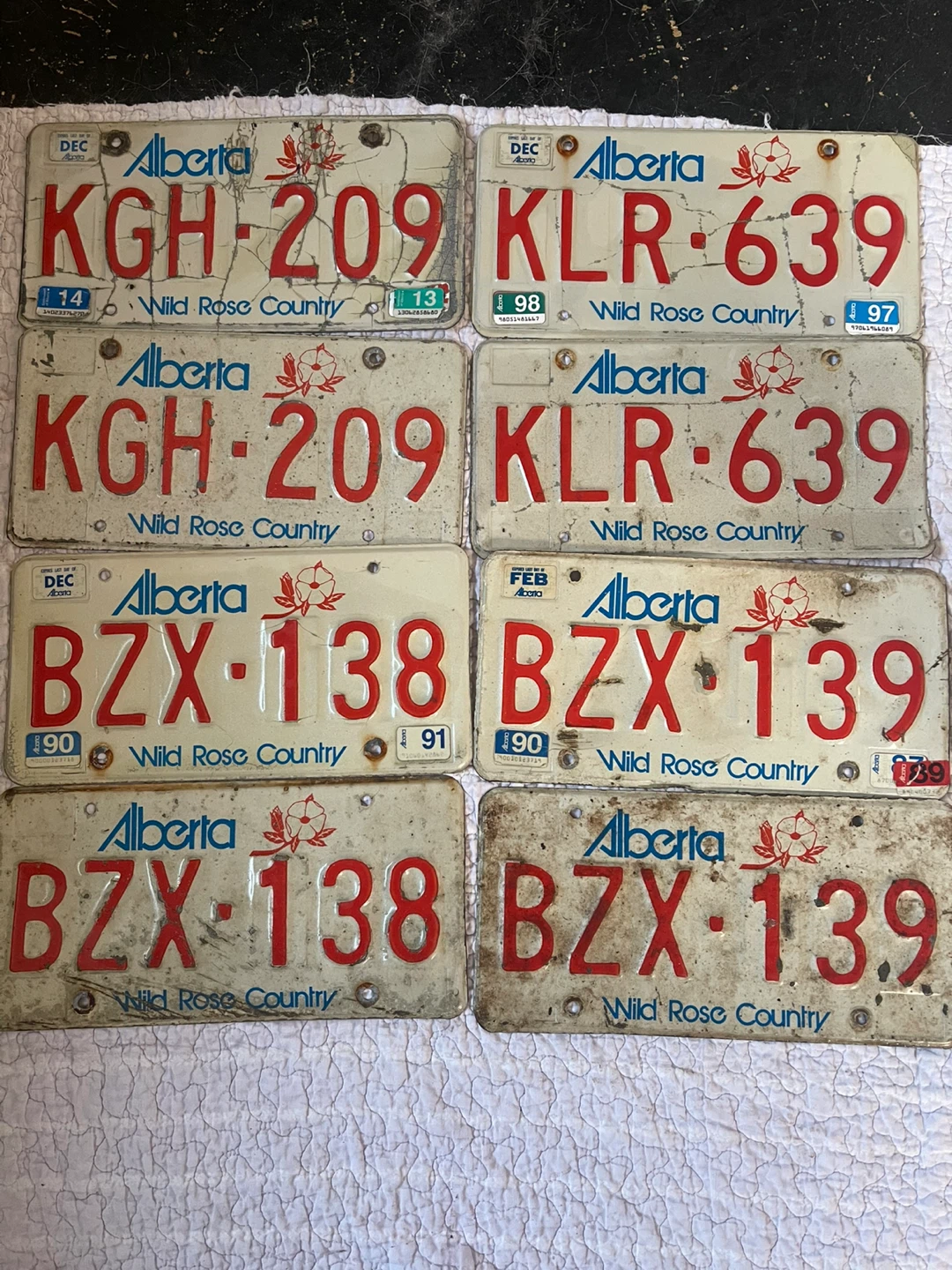 Alberta License Plates - Various Years and Numbers - photo 4