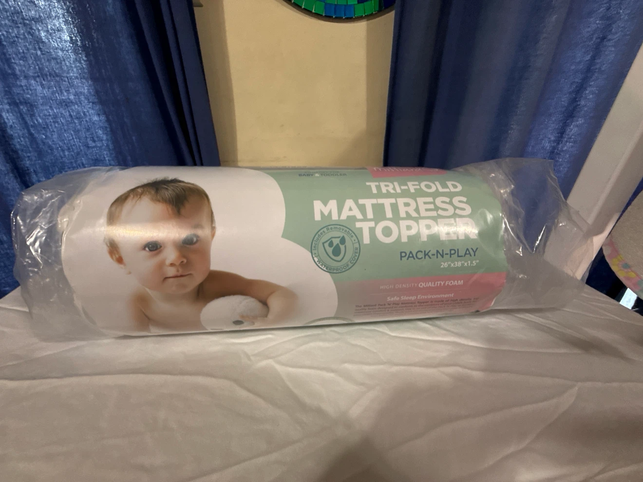 Brand New Milliard Pack 'N Play Tri-Fold Mattress Topper