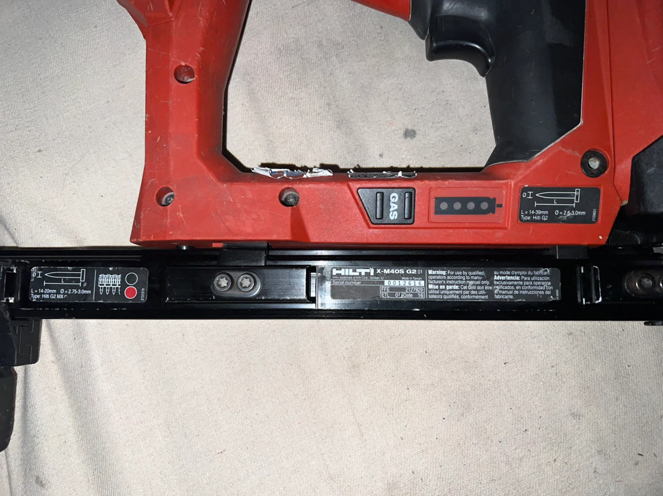 Hilti GX2 Gas Concrete Nailer - photo 4