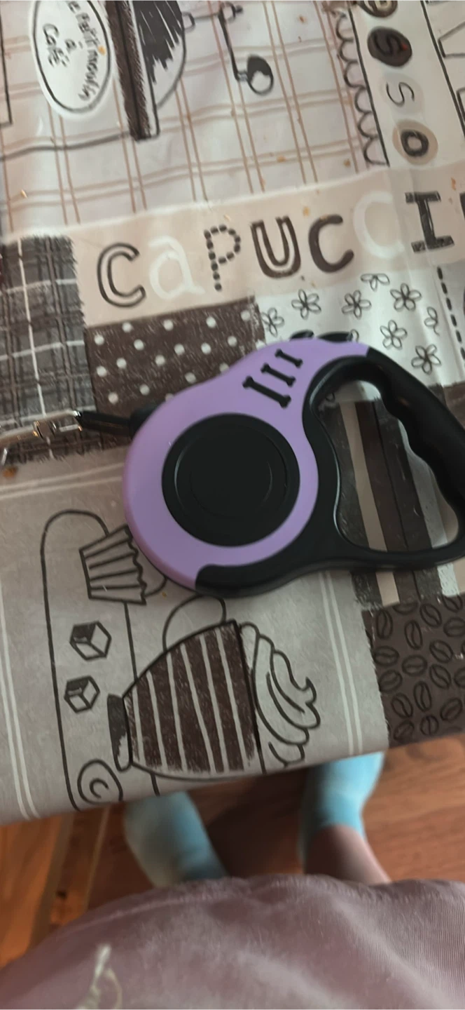 Purple Retractable Dog Leash