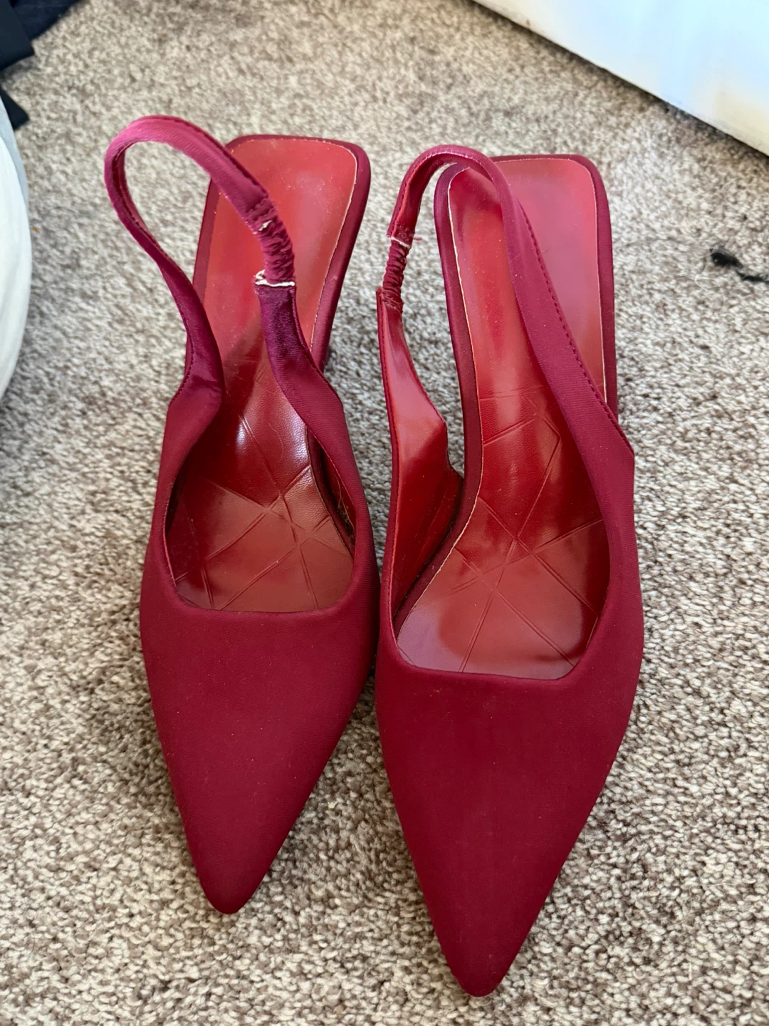 Women's Red Slingback Heels - photo 2