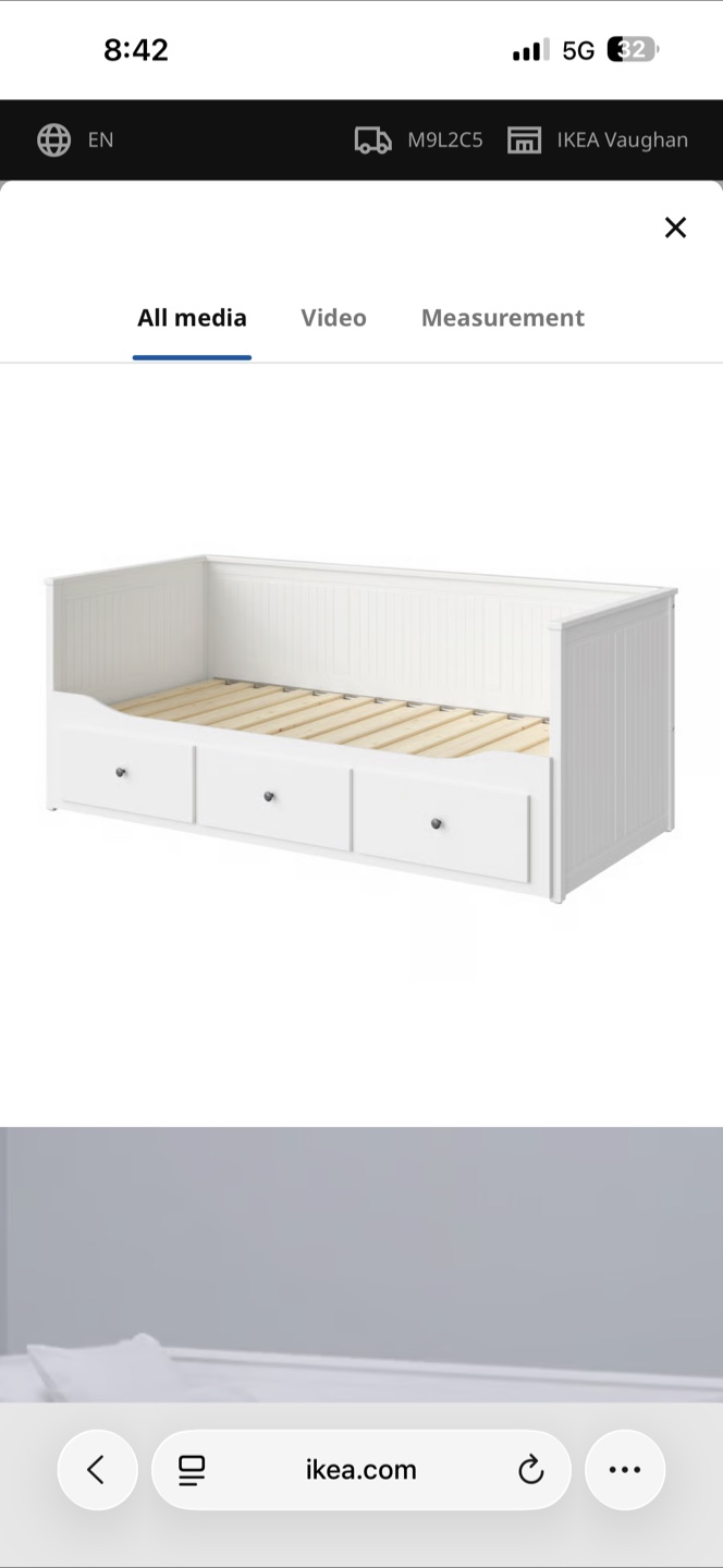 IKEA HEMNES Daybed Frame White Twin with 3 Drawers - photo 4