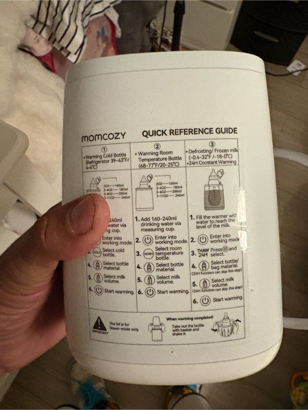 Momcozy White Bottle Warmer - photo 3