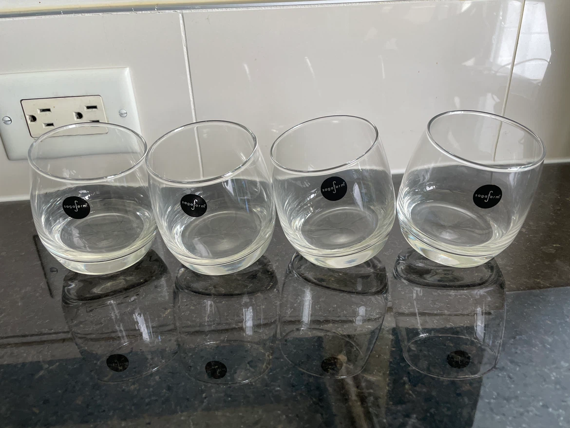 Set of 4 Sagaform Whiskey Glasses