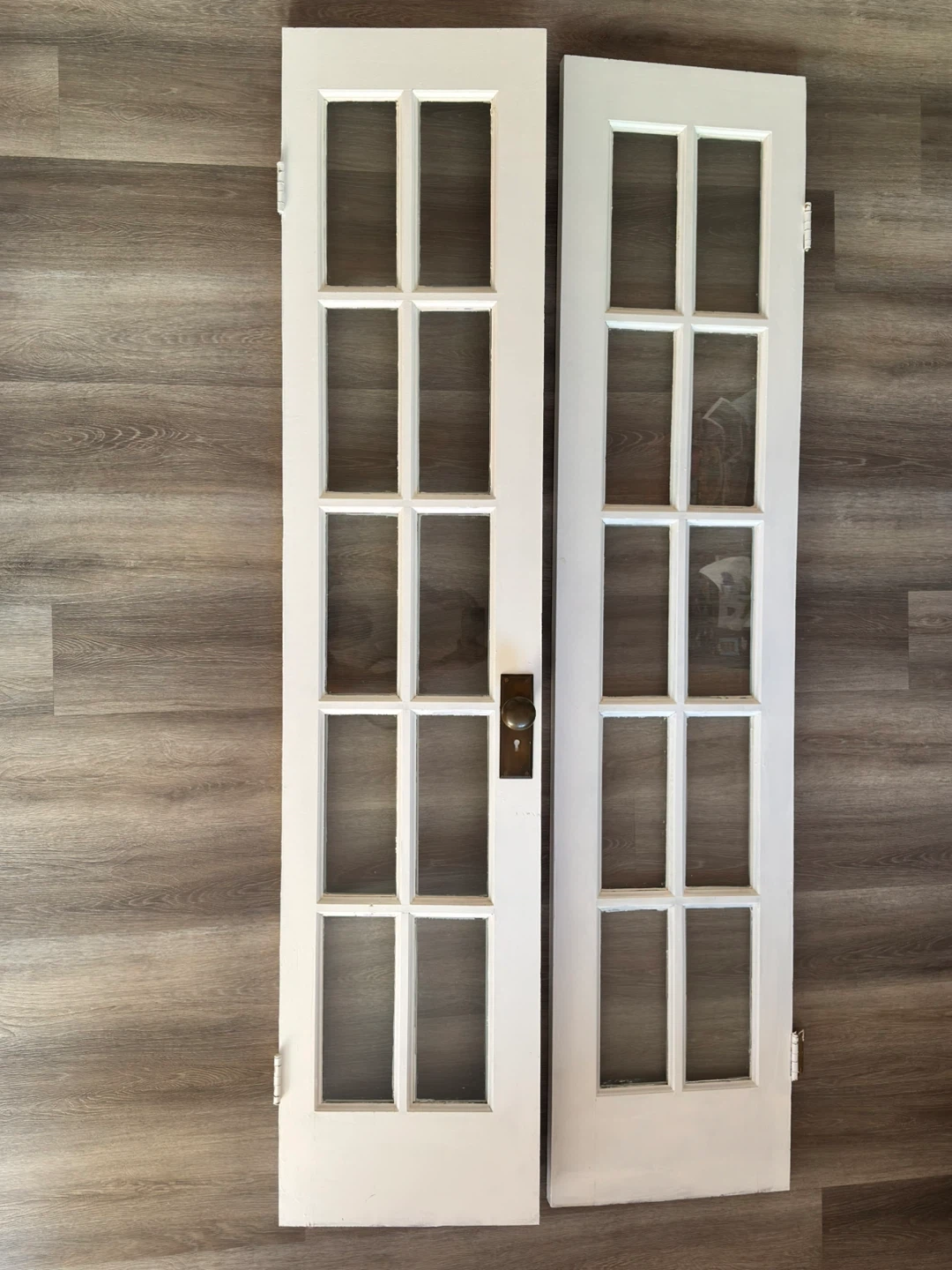 White French Doors with Glass Panes