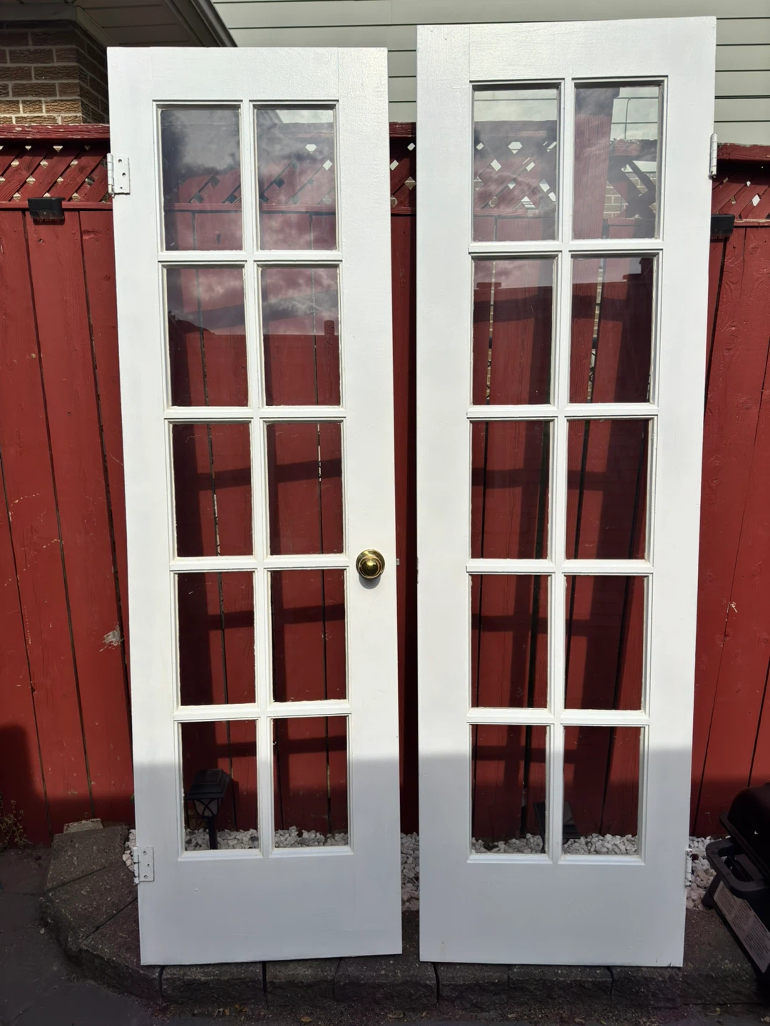 White French Doors with Glass Panes - photo 3