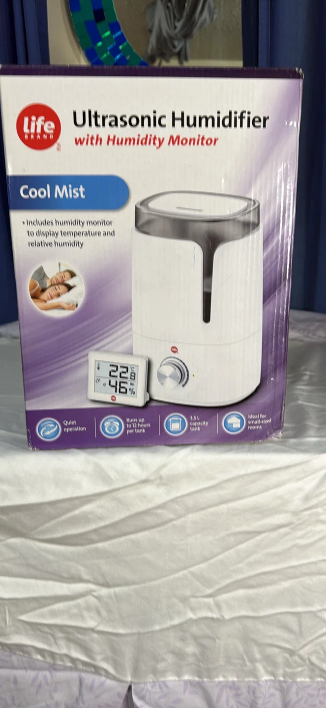 Life Brand Ultrasonic Humidifier with Humidity Monitor - photo 3