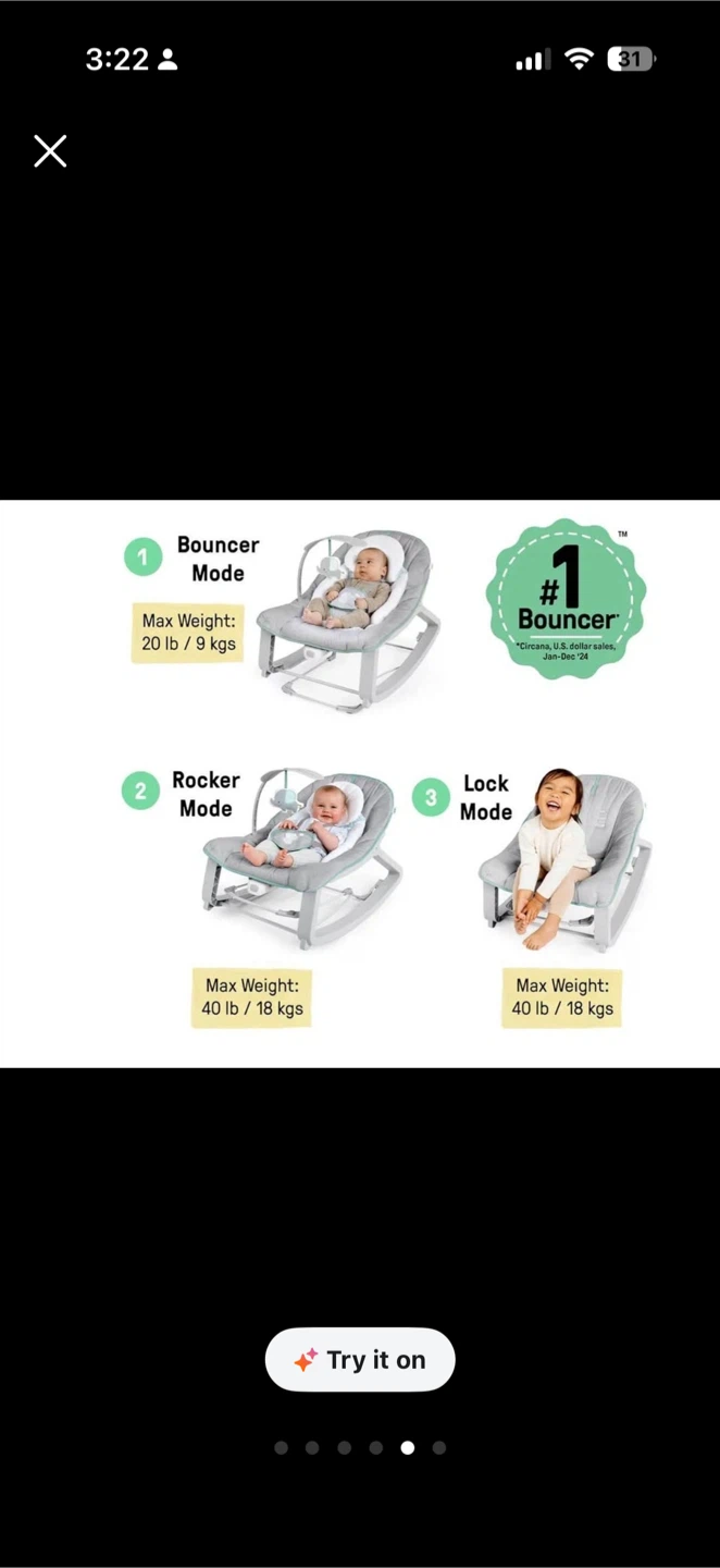 Ingenuity Baby Bouncer & Rocker - photo 2