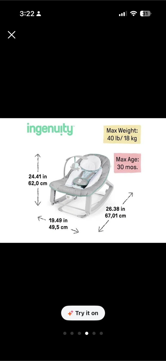 Ingenuity Baby Bouncer & Rocker - photo 3