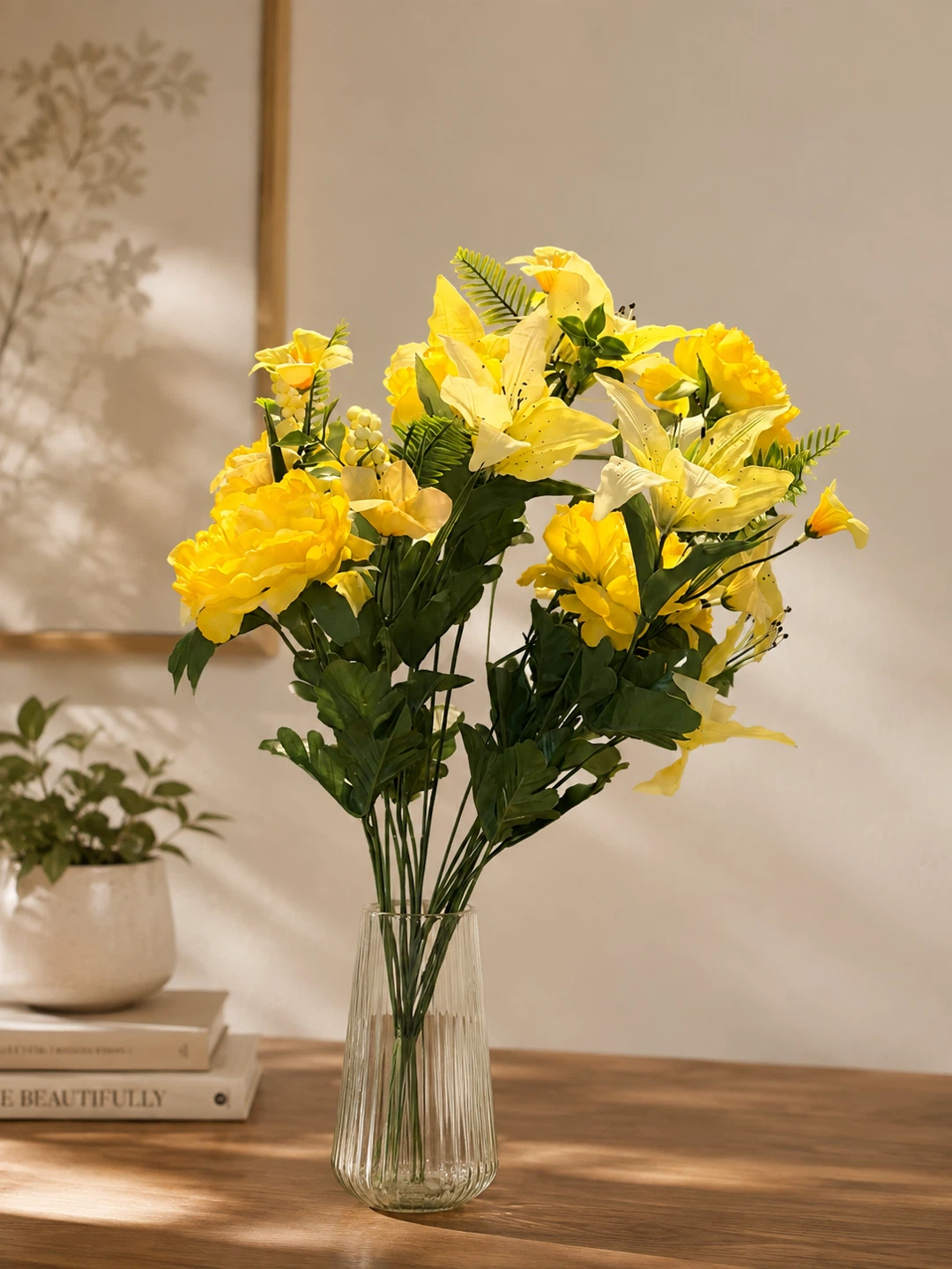 Artificial Yellow Flower Bouquet