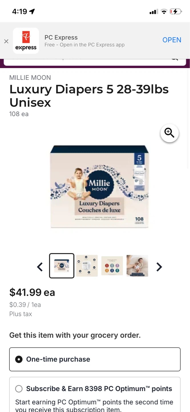 Millie Moon Luxury Diapers Size 5 108 Count - photo 2