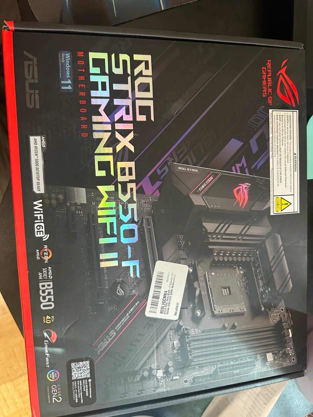 New ASUS ROG Strix B550-F Gaming WiFi II Motherboard