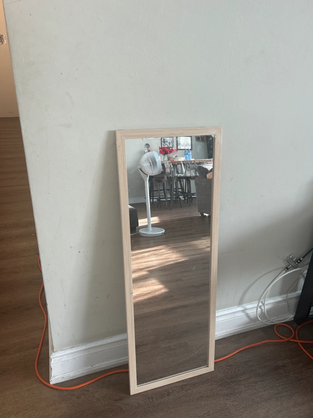 Wooden Framed Full Length Mirror