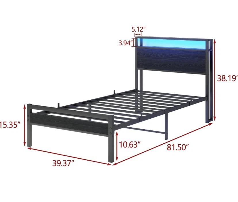 Twin metal bed frame New in box