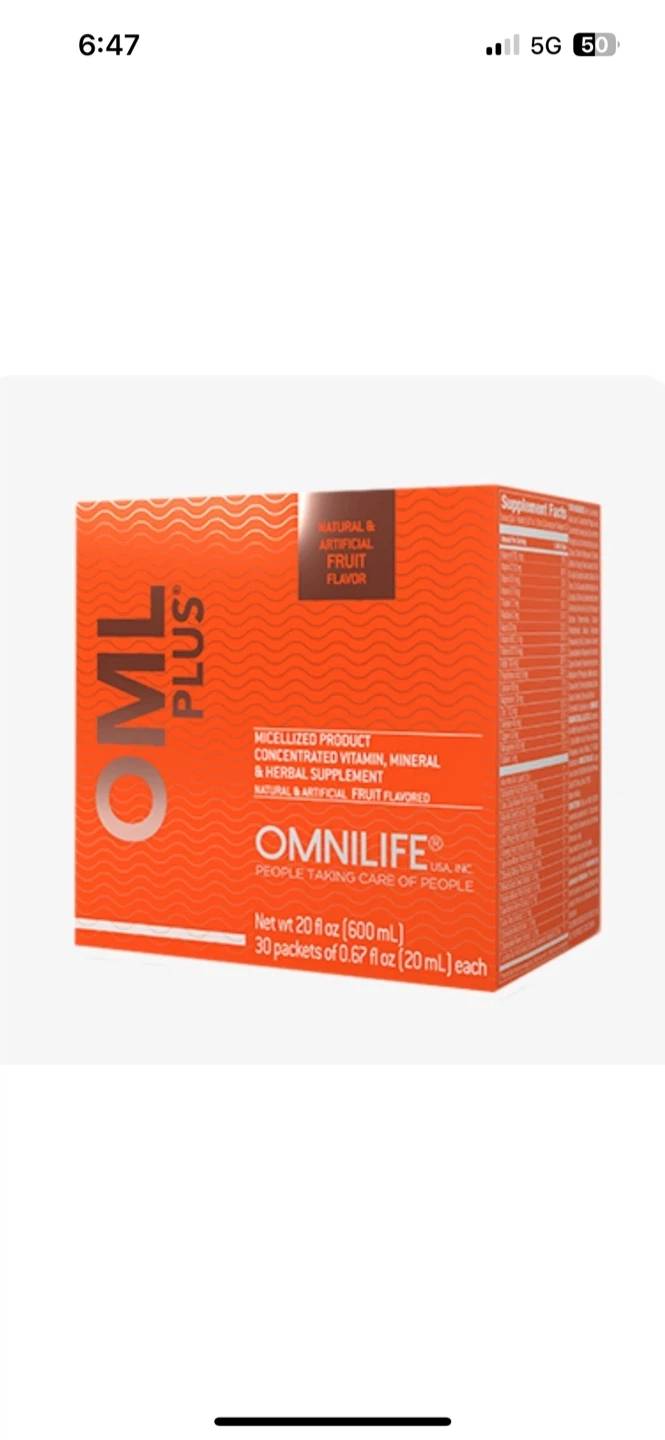 Omnilife OML Plus Vitamin Mineral & Herbal Supplement