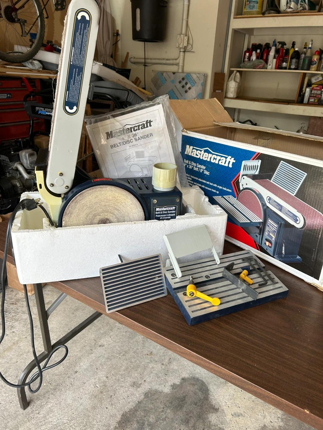 Mastercraft 4" x 36" Belt & 8" Disc Sander