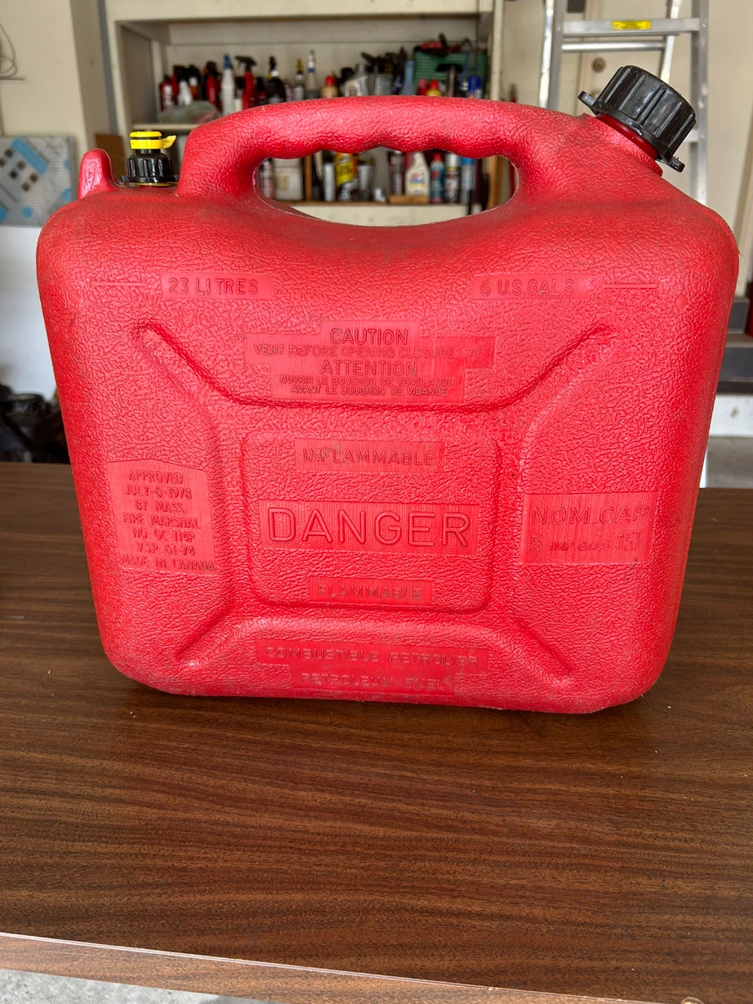 Red 23 Litre Jerry Can