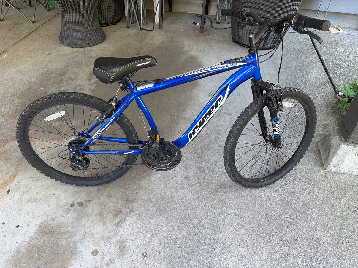 Hyper 24" Boundary Trail Mountain Bike - Blue
