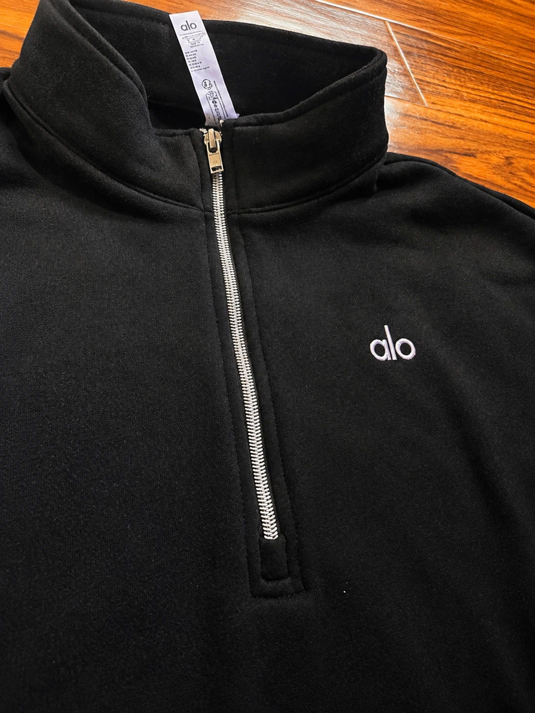 Alo Zip Pullover Black - photo 2