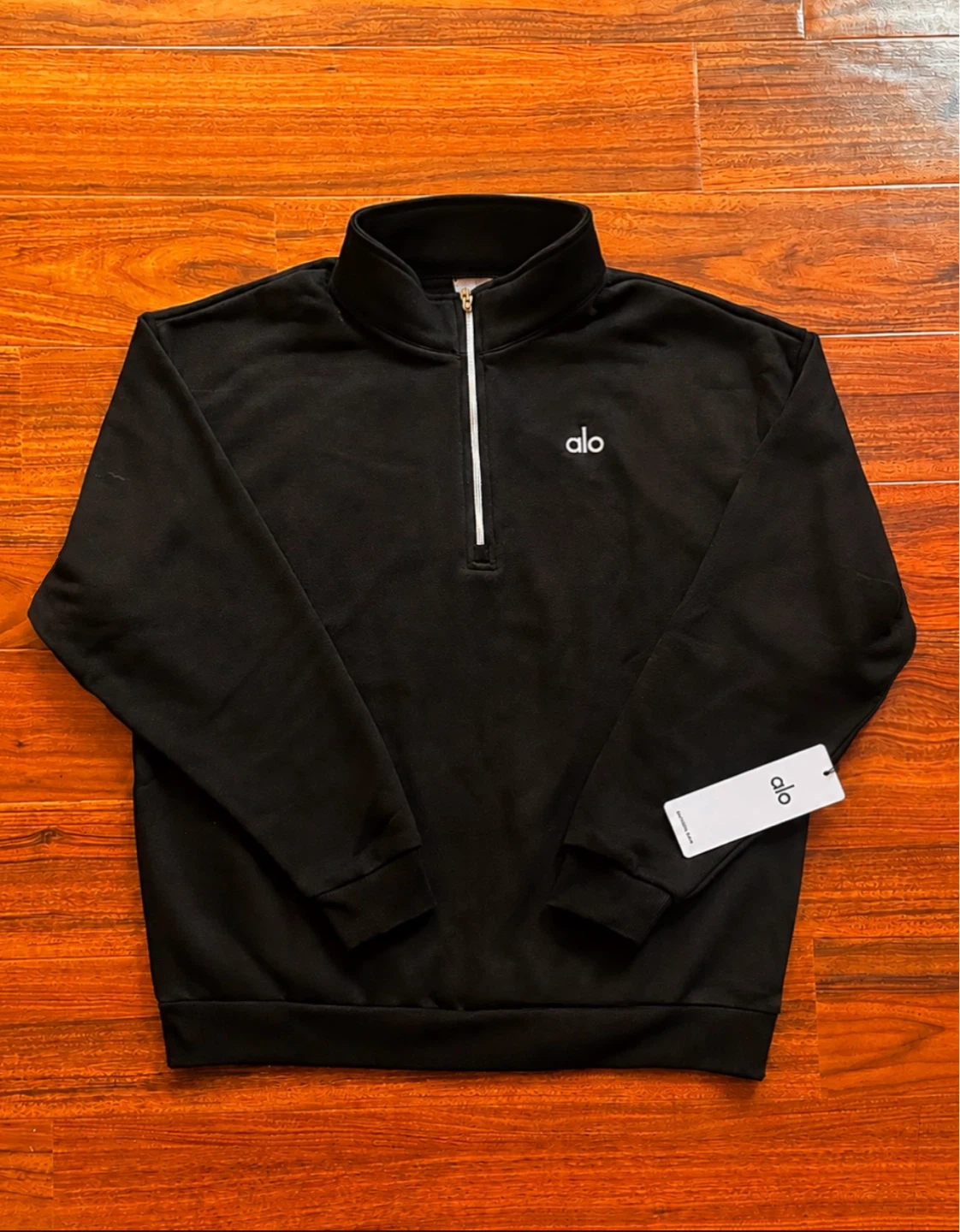 Alo Zip Pullover Black